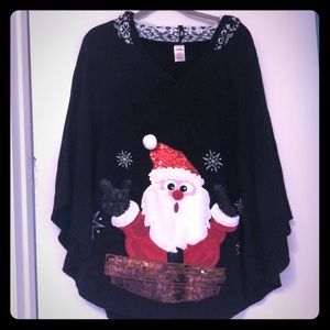 Holiday Time Santa Christmas Shawl